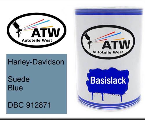 Harley-Davidson, Suede Blue, DBC 912871: 500ml Lackdose, von ATW Autoteile West.